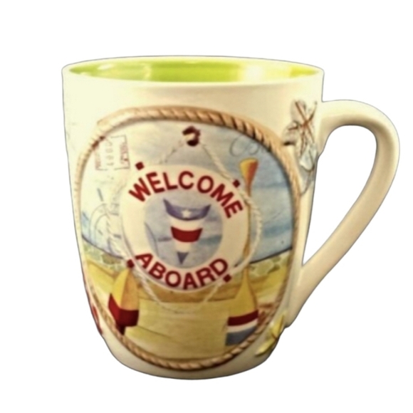 Kitchen Nautical Coffee Mug Cup Summer Sailing Boat 16 Oz Poshmark